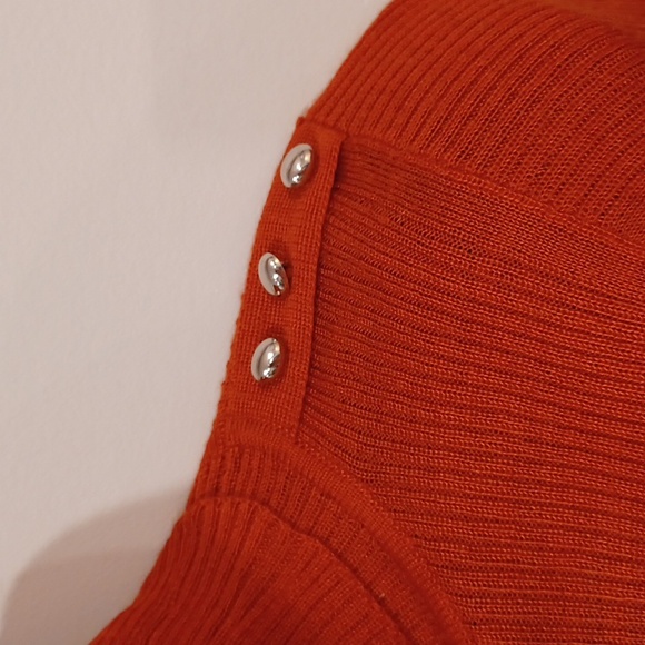 Vertigo Paris "Russet" Wool Blend Fine Knit Turtleneck Sweater- Sz. Sm - Picture 5 of 11